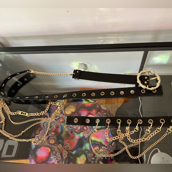 One of a kind Emboldxnthepeople belt & harness matching set!🖤✨ - Picture 3 of 3